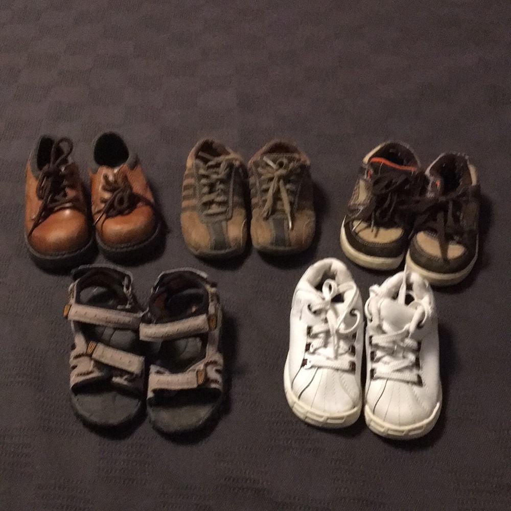 Lot of toddler boys shoes
